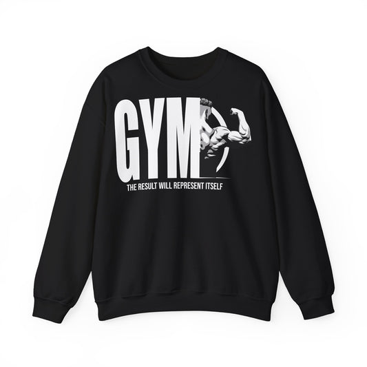 Gym Motivational Unisex Heavy Blend™ Crewneck Sweatshirt - The Result Will Represent Itself