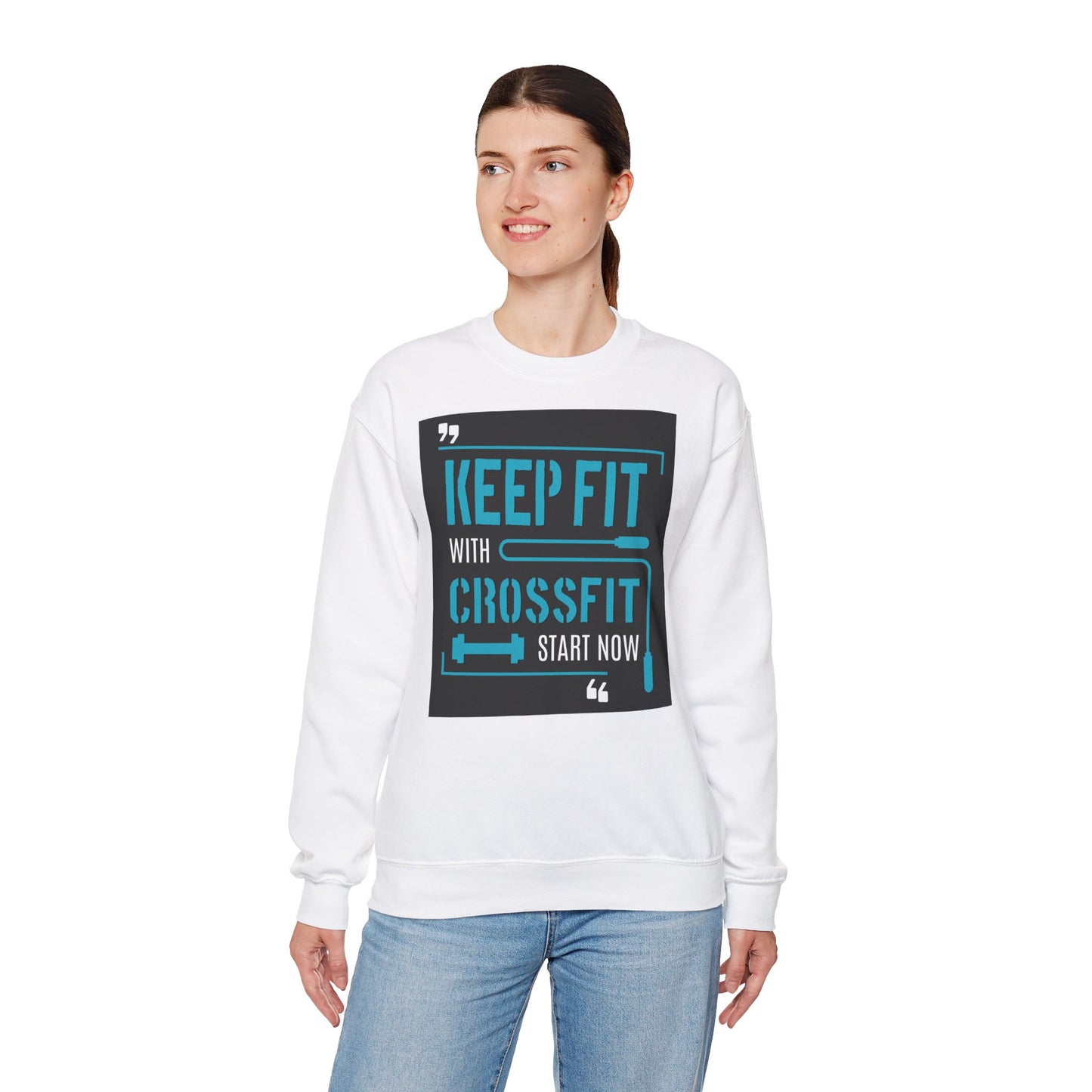 Keep Fit CrossFit Crewneck Sweatshirt - Unisex Heavy Blend
