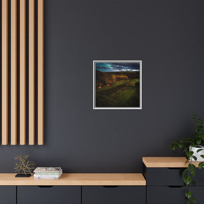 Listowel Town Park Matte Canvas, Framed (Multi-color)