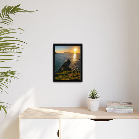 Dunquin Pier Matte Canvas, Framed (Multi-color)