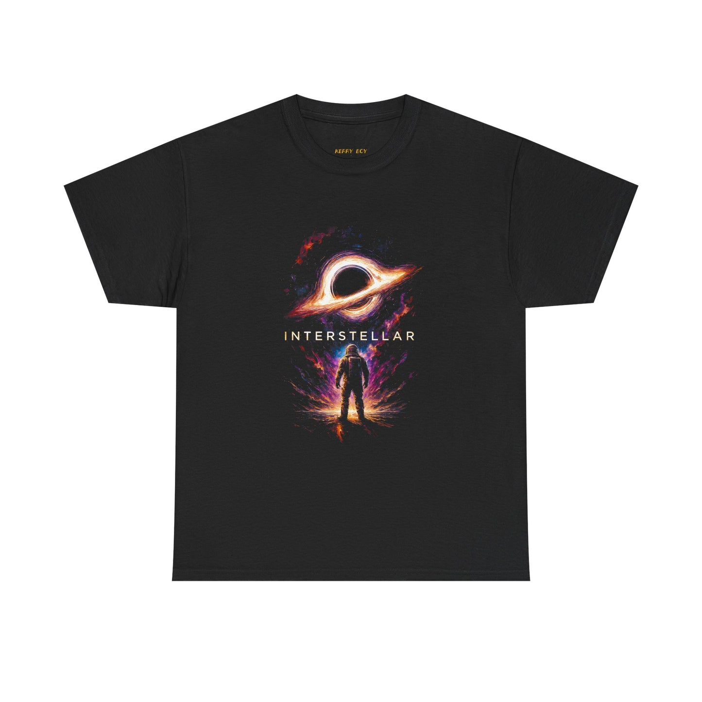 Interstellar Space Tee — Astronaut Silhouette & Black Hole Graphic
