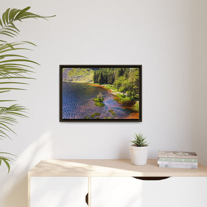 Gleanteenassig Forest Matte Canvas, Framed (Multi-color)