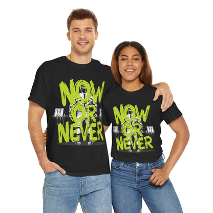 Now Or Never Unisex Heavy Cotton Tee