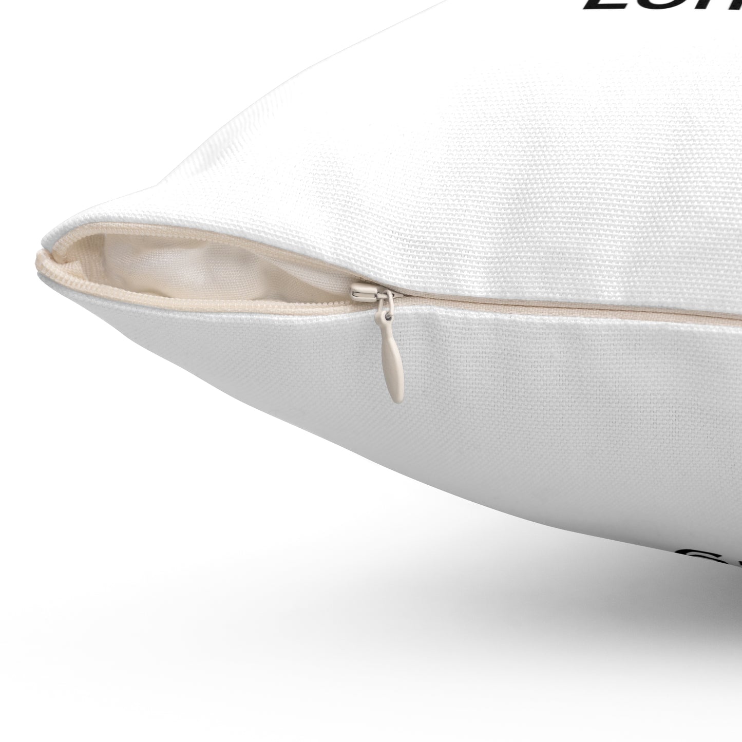 Longford Spun Polyester Square Pillow White Edition 2 Sizes
