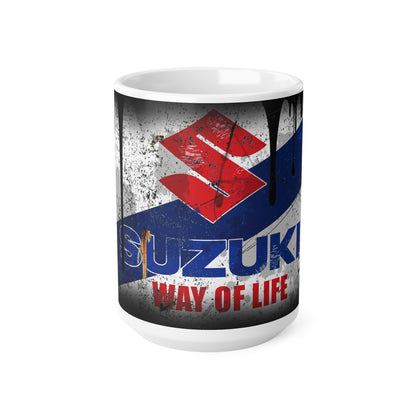 Suzuki Way of Life Ceramic Coffee Cup - 11oz & 15oz | Unique Mug for Enthusiasts