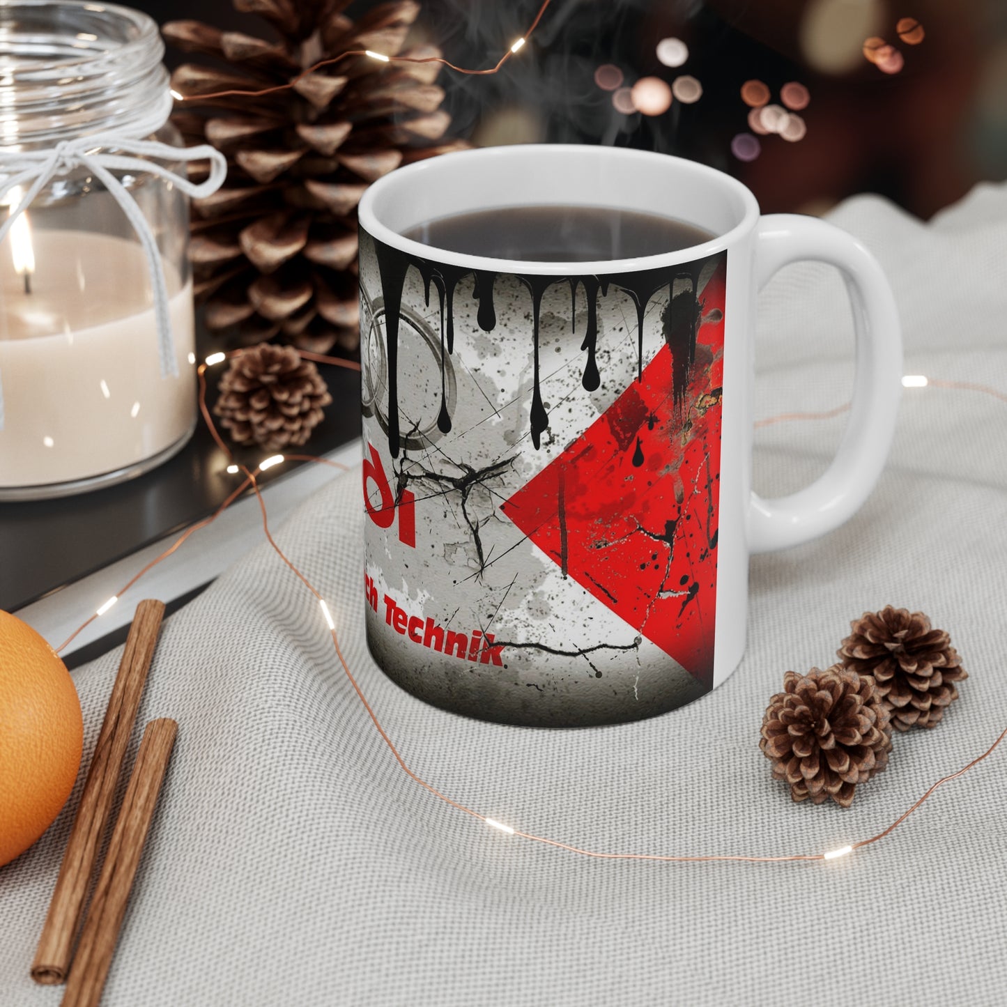 Audi Inspired Ceramic Coffee Cups - 11oz & 15oz, Perfect for Car Enthusiasts