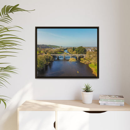 Listowel Bridge Matte Canvas, Framed (Multi-color)