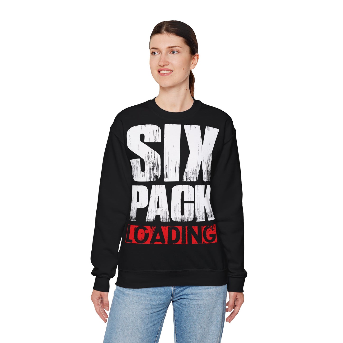 Six Pack Loading Unisex Heavy Blend™ Crewneck Sweatshirt - Perfect Gift for Gym Lovers