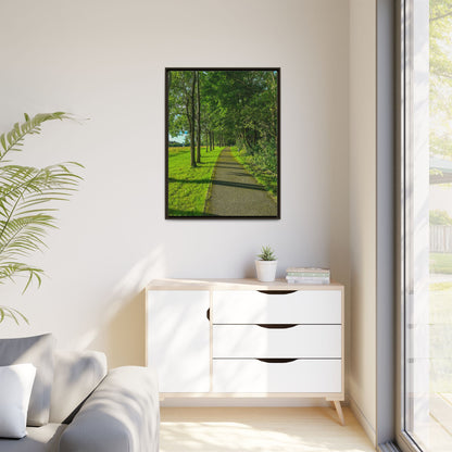 Listowel Town Park Matte Canvas, Framed (Multi-color)