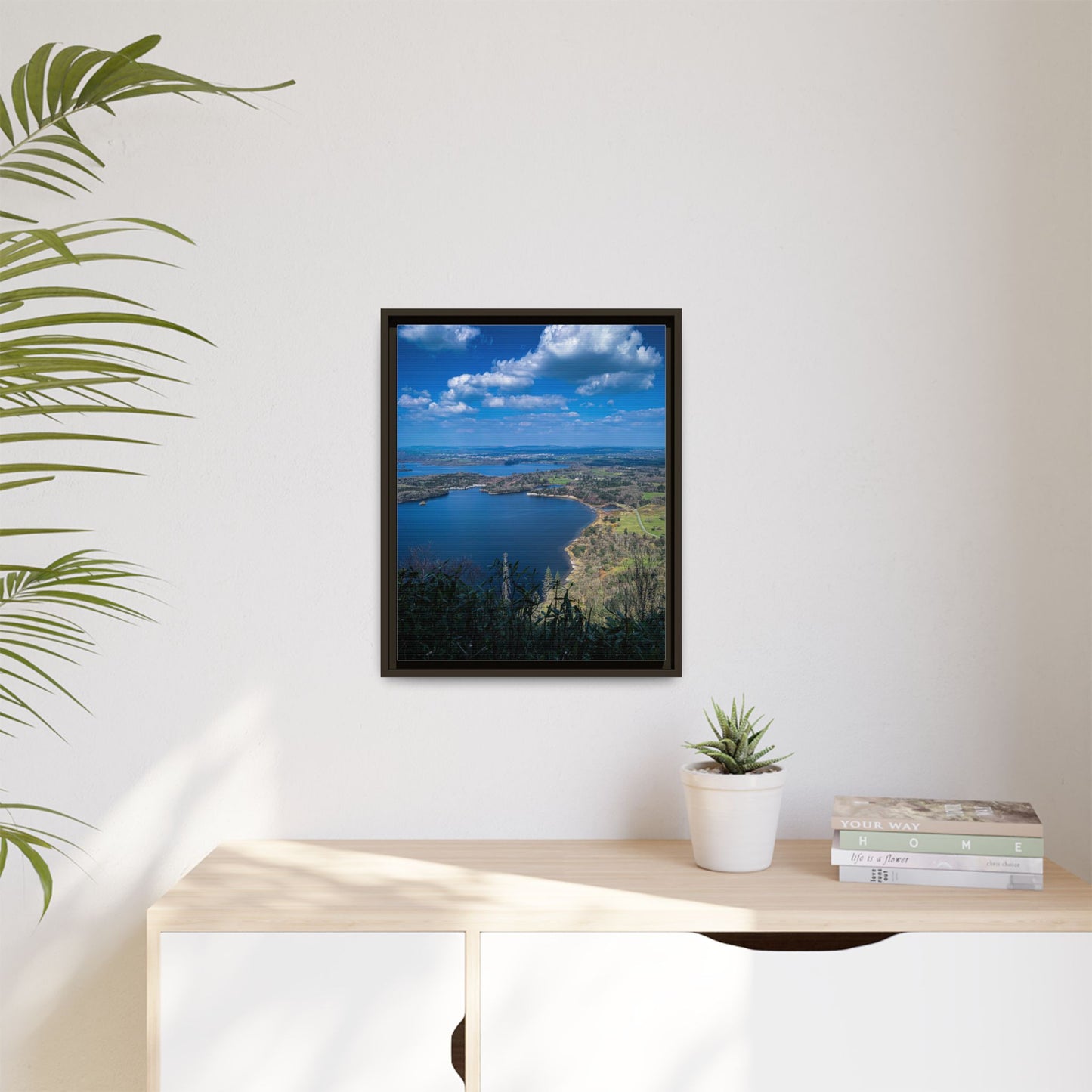 Kuckross Lake Matte Canvas, Framed (Multi-color)