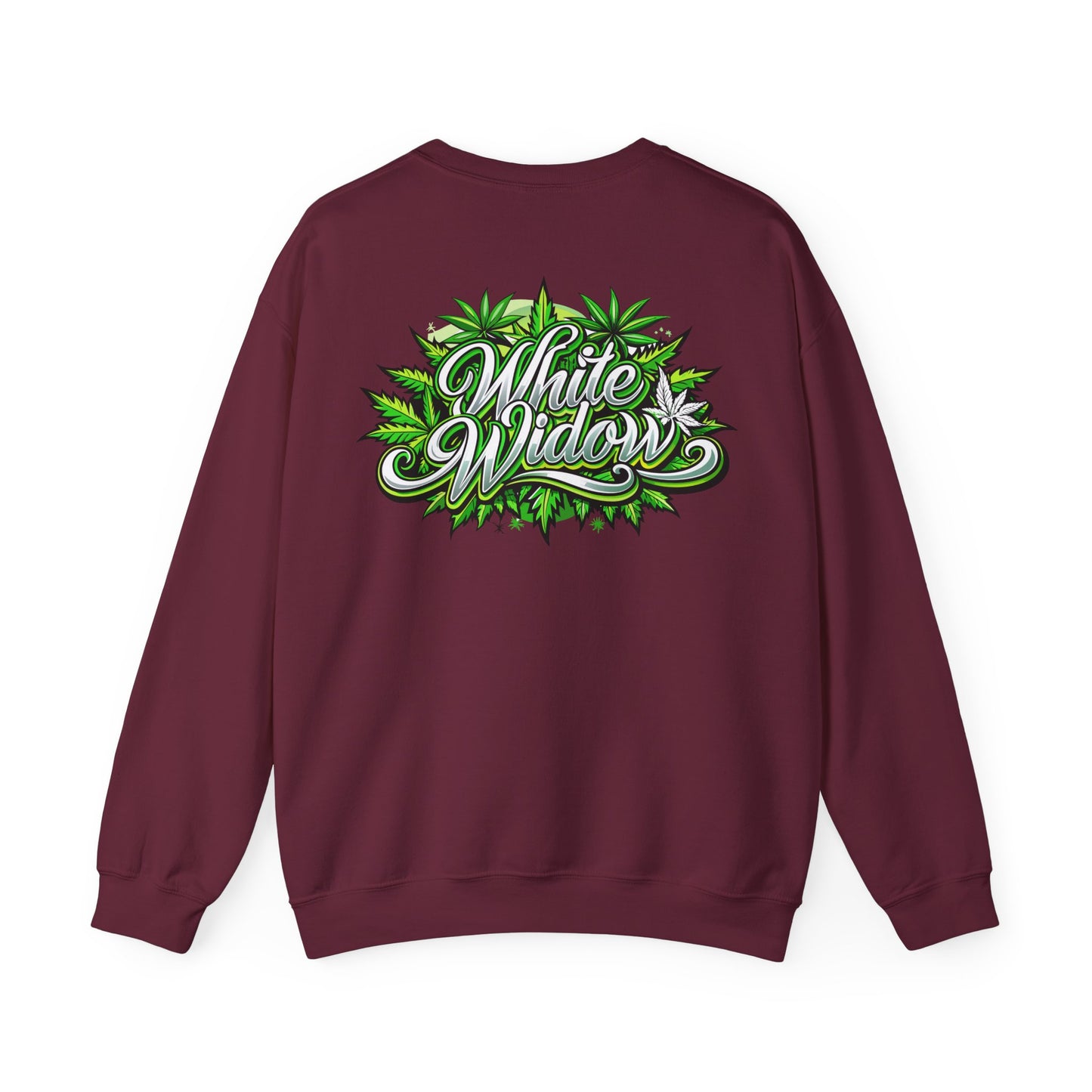 White Widow Graphic  — Cannabis Leaf Logo Sweatshirt