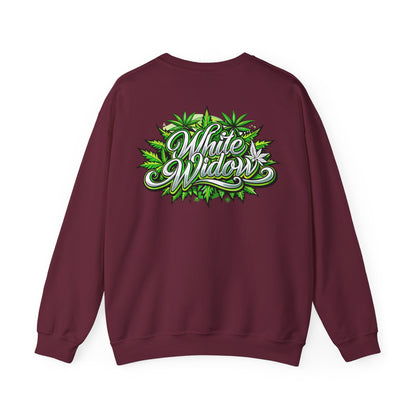 White Widow Graphic  — Cannabis Leaf Logo Sweatshirt