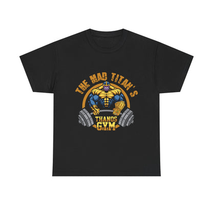 Thanos Gym Unisex Heavy Cotton Tee - The Mad Titan's Workout Shirt Black