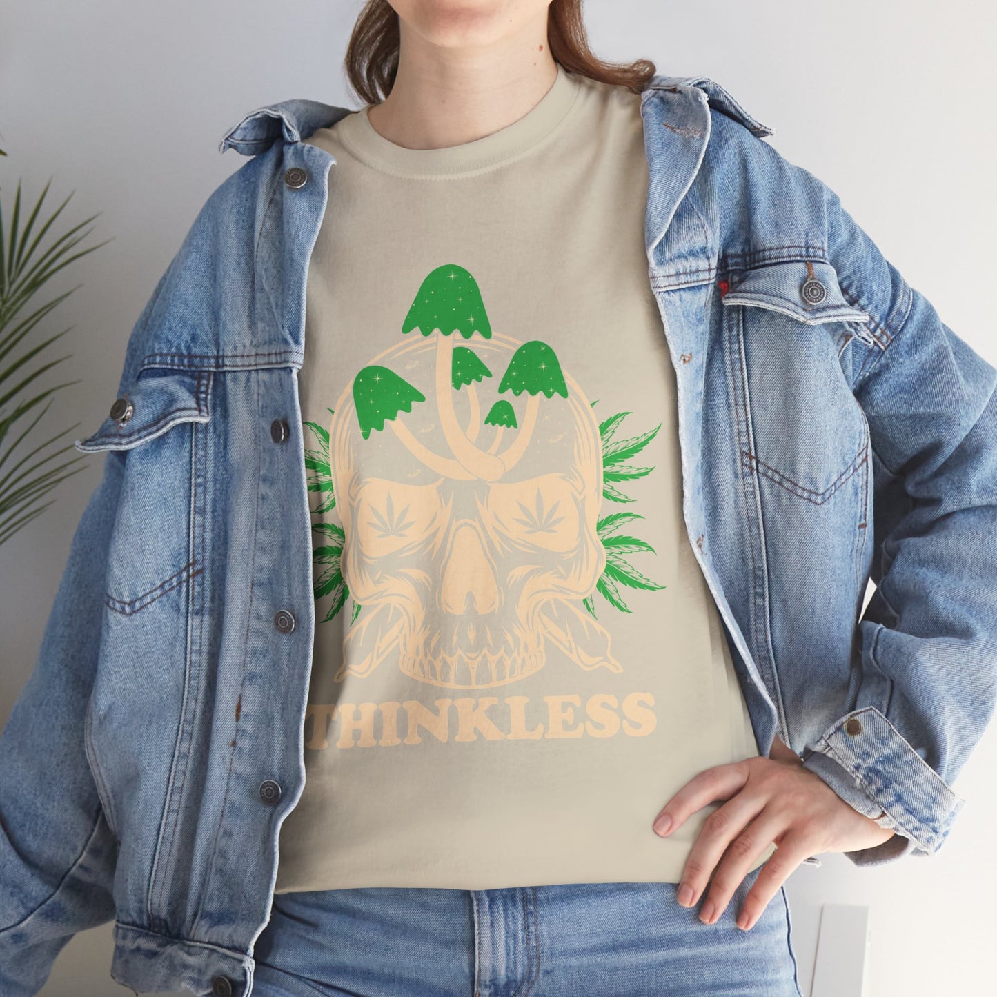 Mushroom Skull 'THINKLESS' T-Shirt
