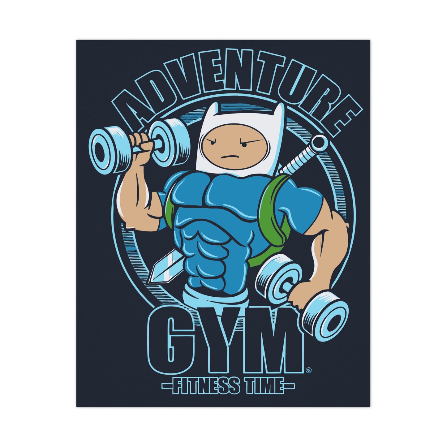 Adventure Gym Fitness Time Matte Poster - Motivational Wall Art for Gym Lovers