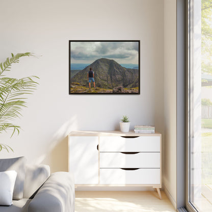 Cross On Top Matte Canvas, Framed (Multi-color)