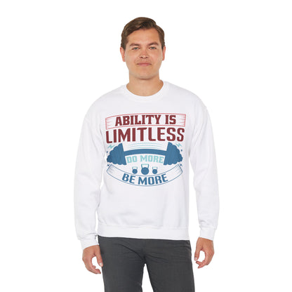 Limitless Ability Unisex Heavy Blend™ Crewneck Sweatshirt Motivational Fitness