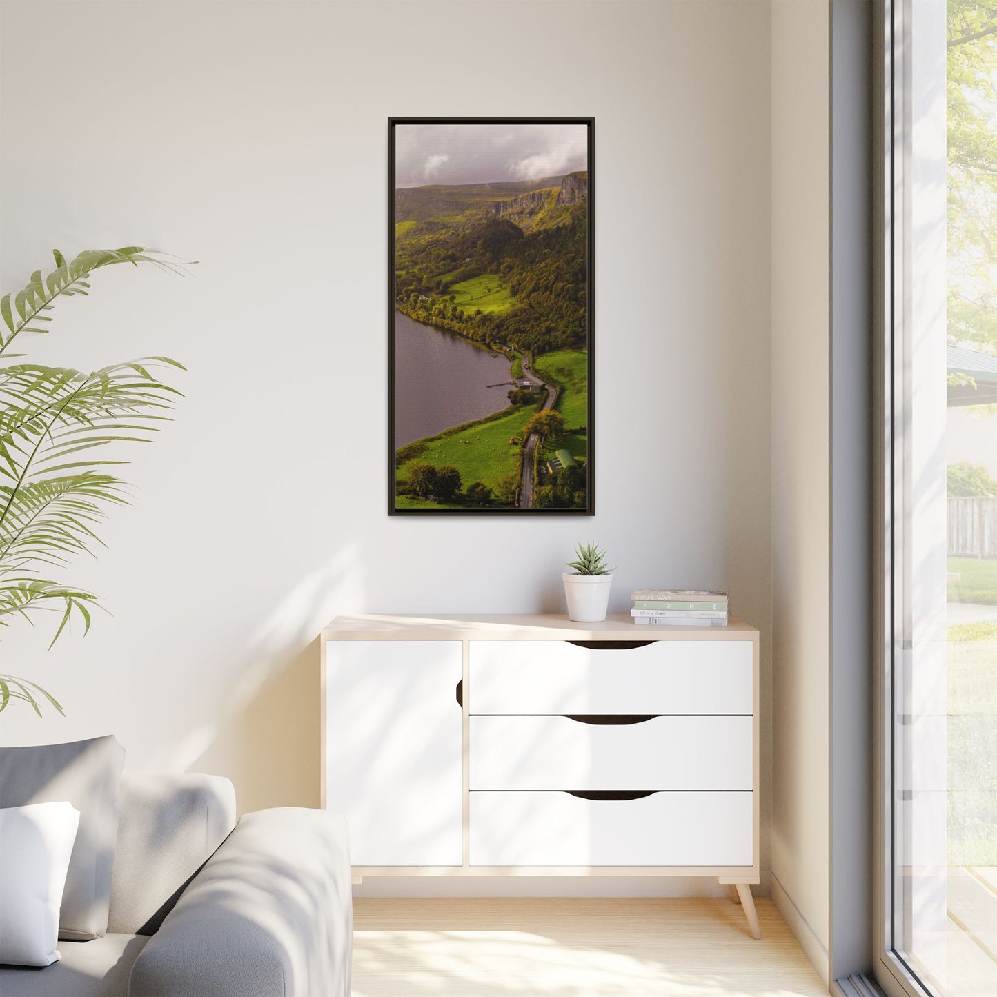 South in Aghadh an Aird or The Devil's Cheney Matte Canvas, Framed (Multi-color)