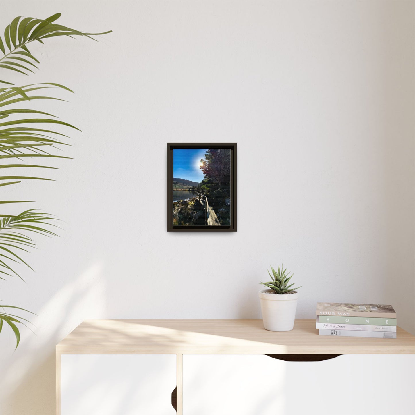 Glanteenassig Trail Matte Canvas, Framed (Multi-color)