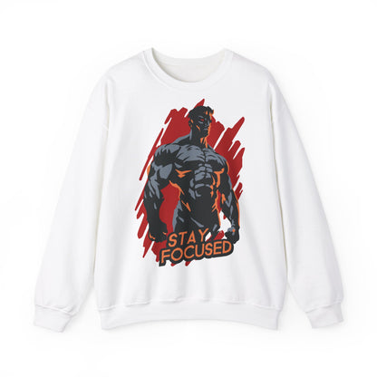 Stay Focused Graphic Unisex Heavy Blend™ Crewneck Sweatshirt
