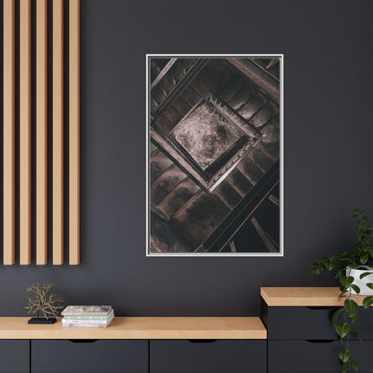 Stairs To Demon World Matte Canvas, Framed (Multi-color)
