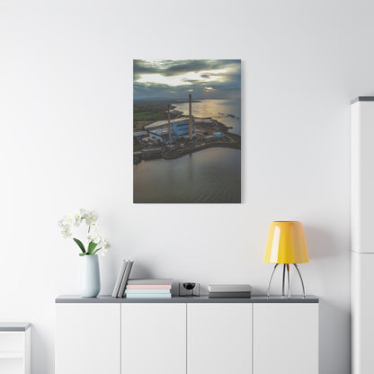 Tarbert Power Station Matte Canvas, Stretched, 1.25"