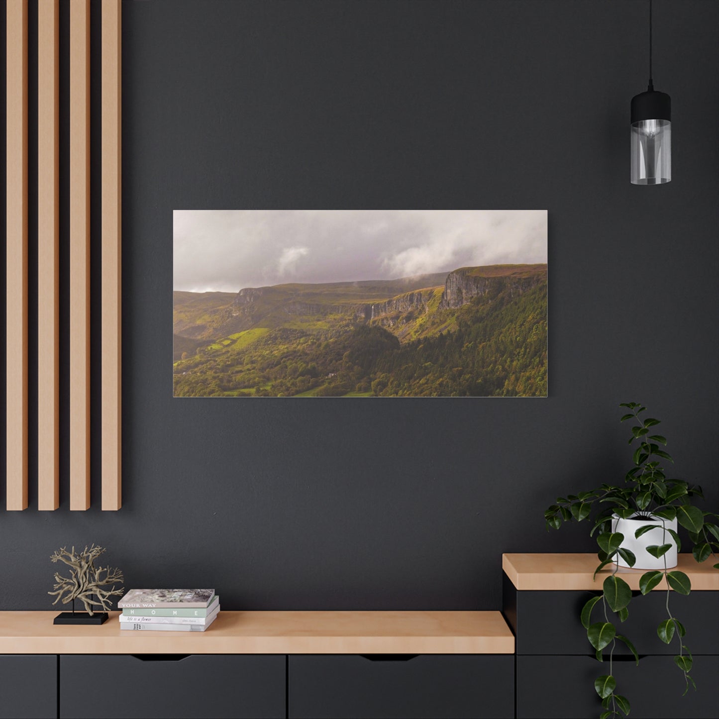 Sruth in Aghadh an Aird or The devil's Chimney Matte Canvas, Stretched, 1.25"