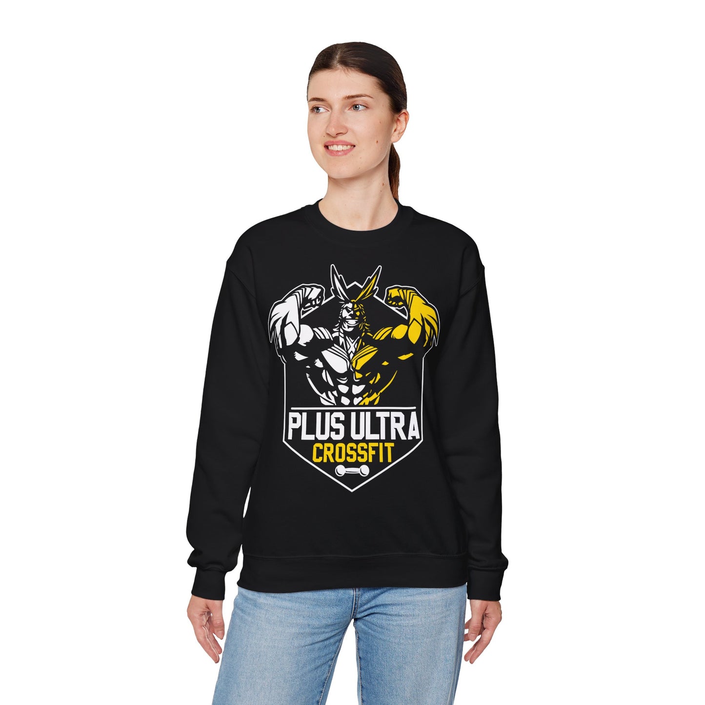 Plus Ultra CrossFit Crewneck Sweatshirt - Unisex Workout Apparel Black
