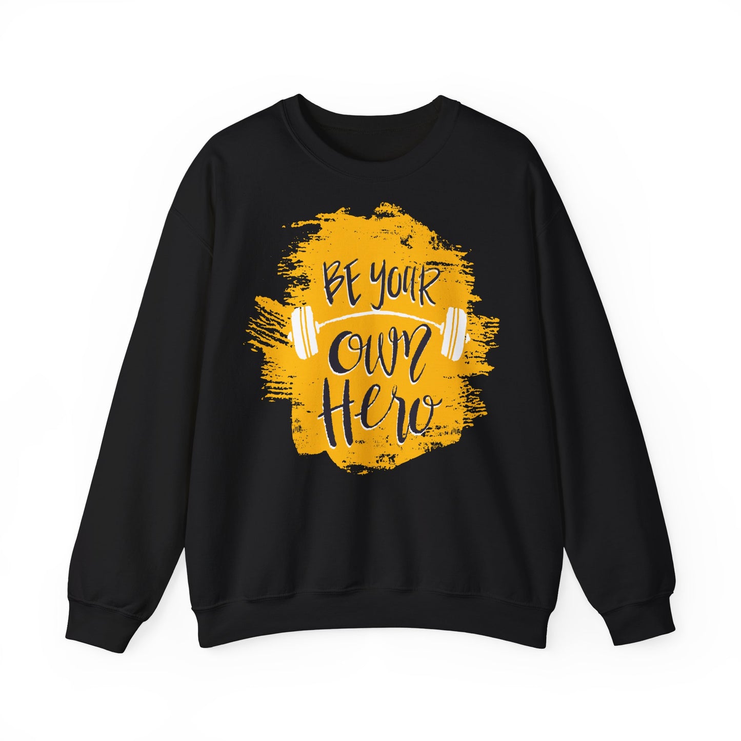 Be Your Own Hero Unisex Heavy Blend™ Crewneck Sweatshirt - Motivational Fitness