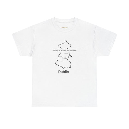 Dublin Unisex Heavy Cotton Tee White Edition