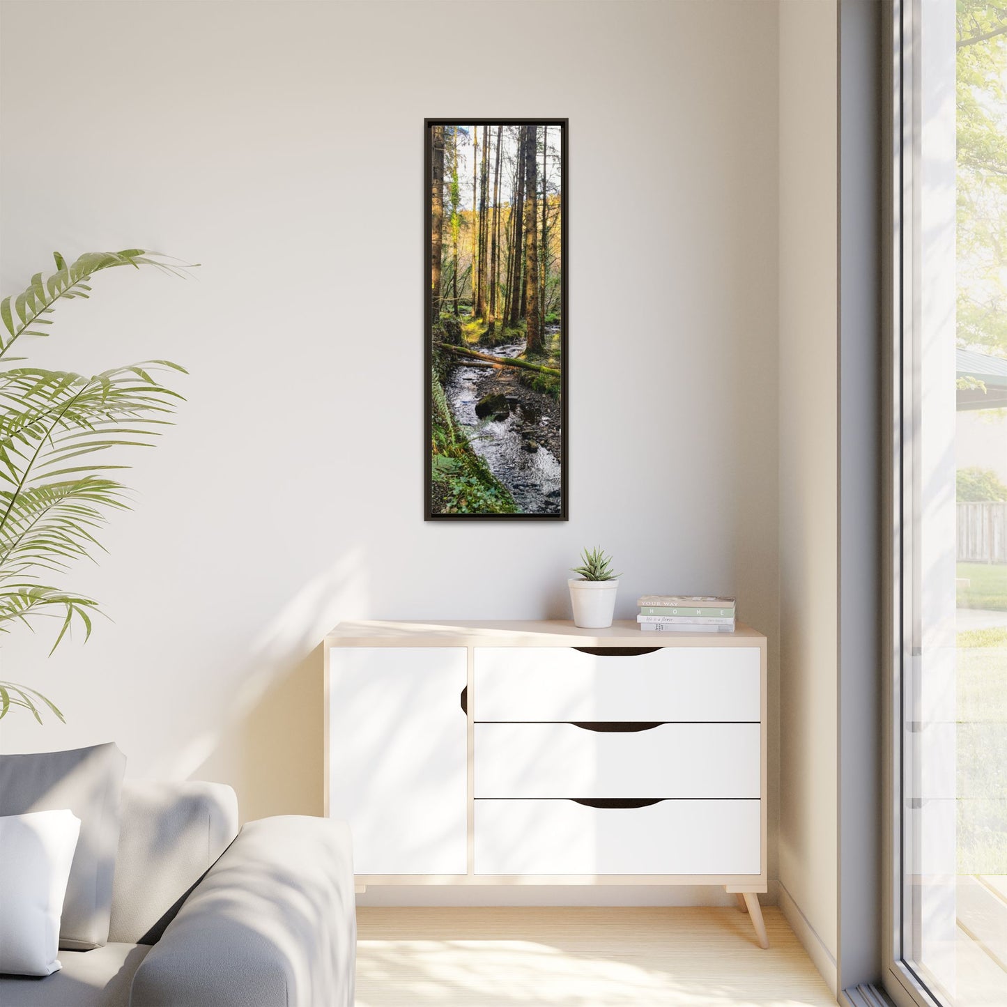 Glanageenty Forest Trail 2 Matte Canvas, Framed (Multi-color)