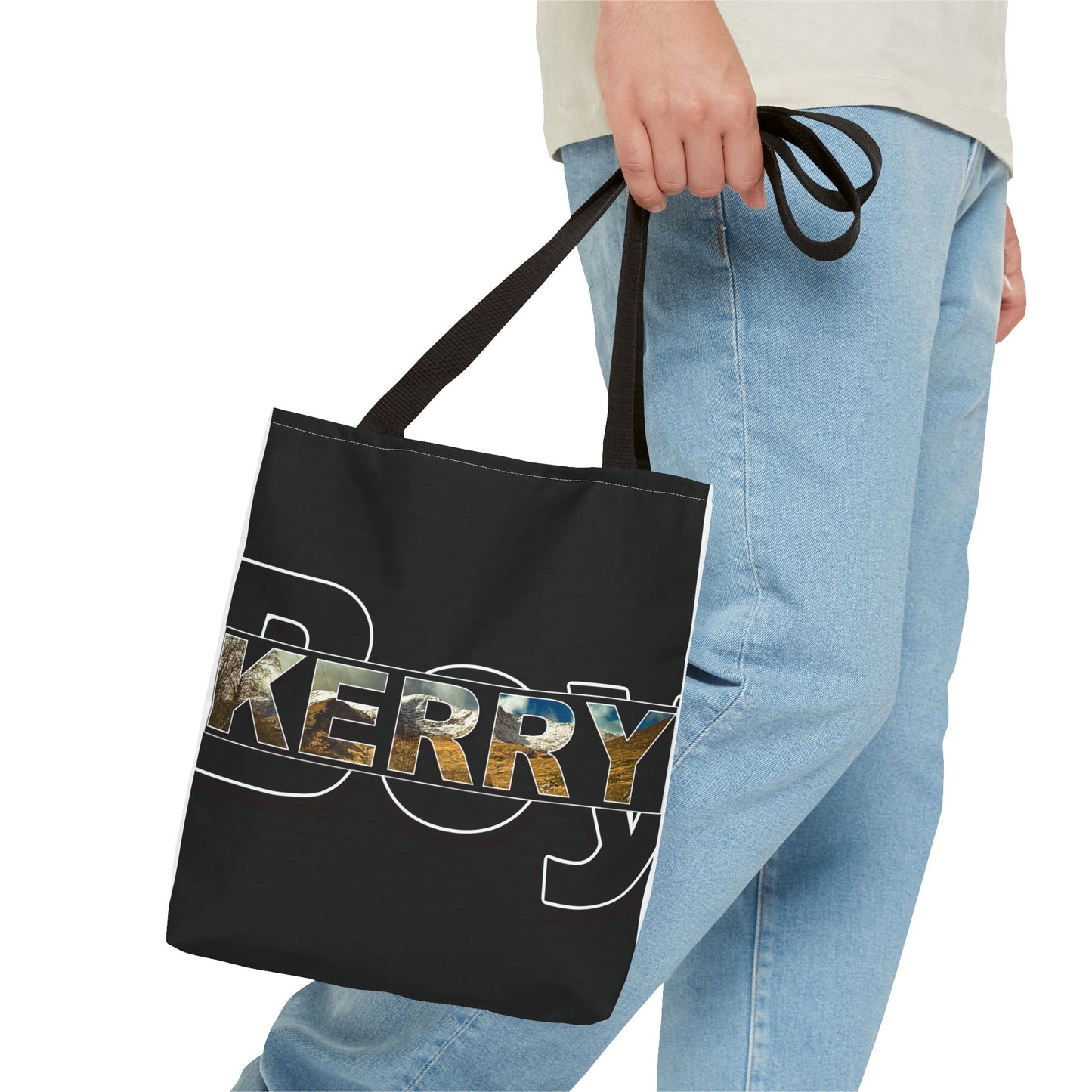 Kerry Boy Black - Black Tote Bag (AOP)