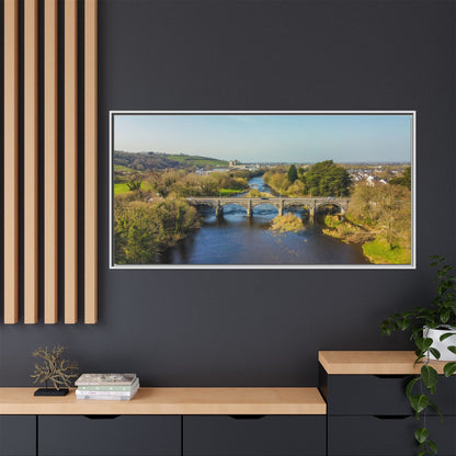 Listowel Bridge Matte Canvas, Framed (Multi-color)