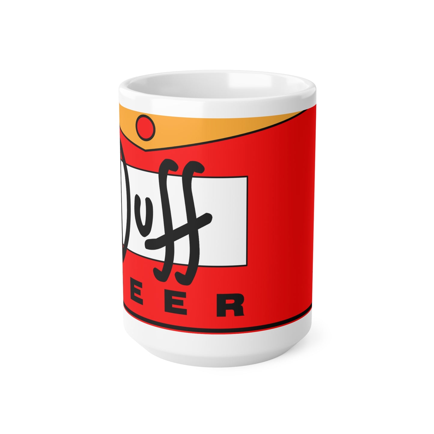 Duff Beer Ceramic Coffee Cups - Fun and Quirky 11oz & 15oz Mugs for Fans