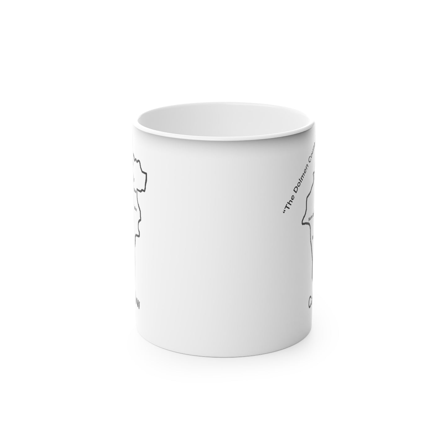 Carlow Magic Mug: Color - Changing Coffee Cup with Artistic Map Design