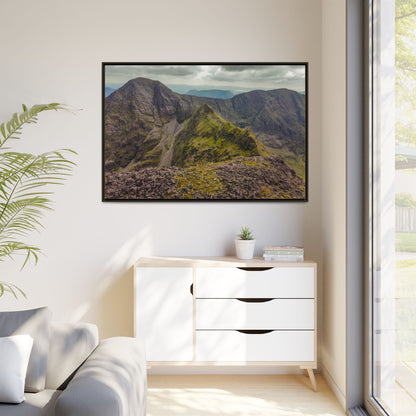 Halfway to Carrauntoohil Matte Canvas, Framed (Multi-color)