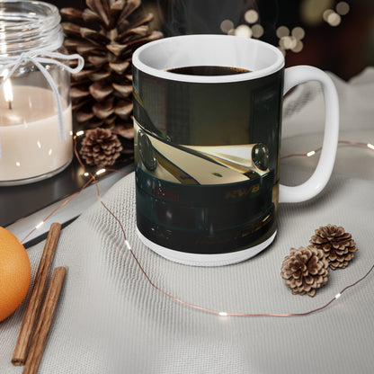 Racing-Themed Ceramic Coffee Cups – 11oz & 15oz – Perfect for Car Enthusiasts, Gamers, and Gift Giving