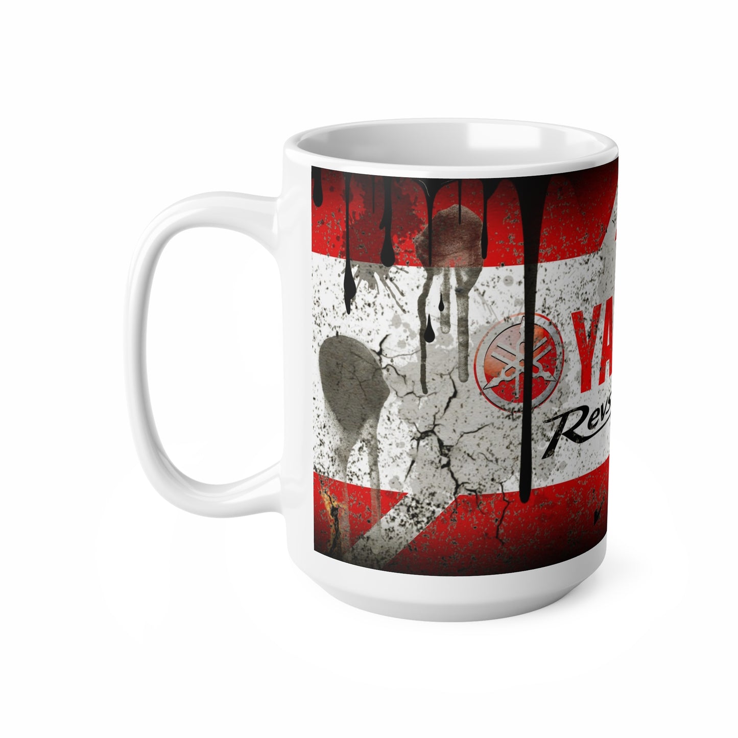 Yamaha Motocycle Ceramic Coffee Mug - Rev Your Heart 11oz & 15oz
