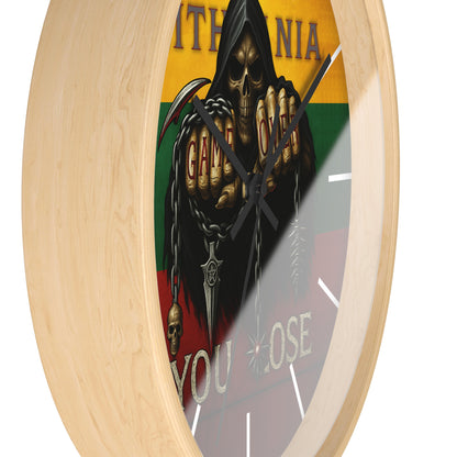 Lithuania Wall Clock Art "You lose"