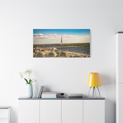 Riga TV Tower Matte Canvas, Stretched, 1.25"