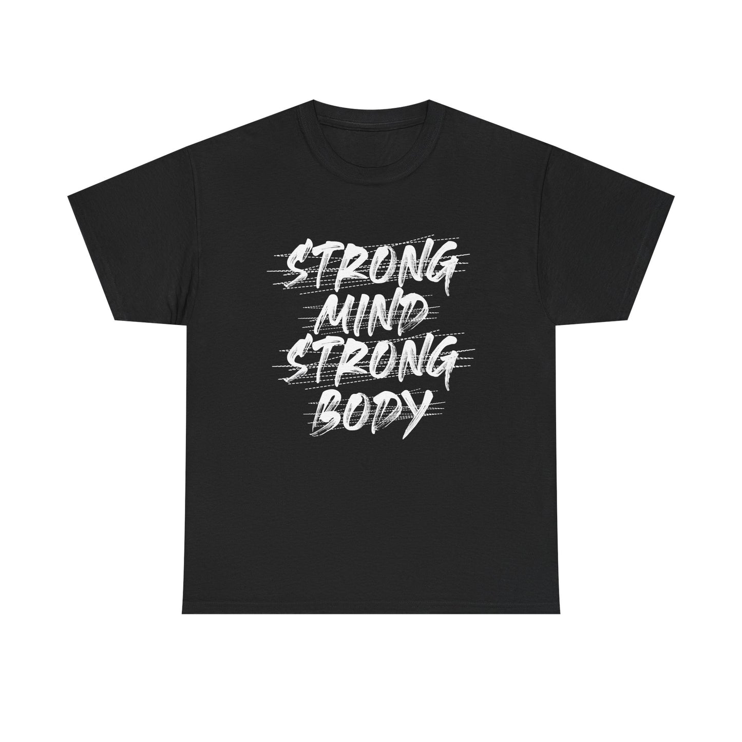 Strong Mind Strong Body Unisex Heavy Cotton Tee - Motivational Fitness Shirt