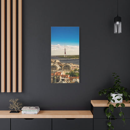 Riga TV Tower Matte Canvas, Stretched, 1.25"