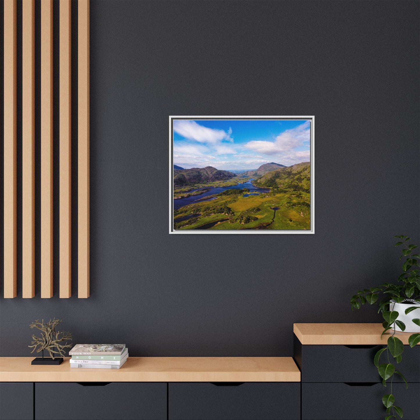 Ladies View Killarney Matte Canvas, Framed (Multi-color)