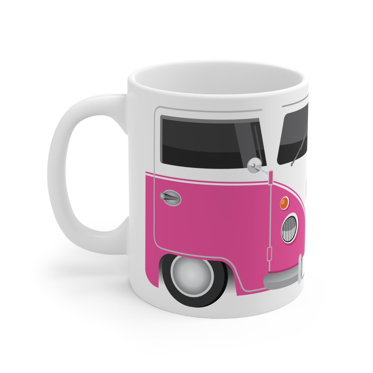 Vintage VW Bus Ceramic Coffee Mug - 11oz & 15oz - Perfect for Auto Enthusiasts Purple