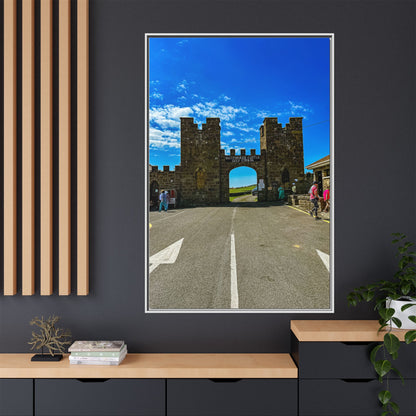 Ballyheigue Golf Club Gates Matte Canvas, Framed (Multi-color)