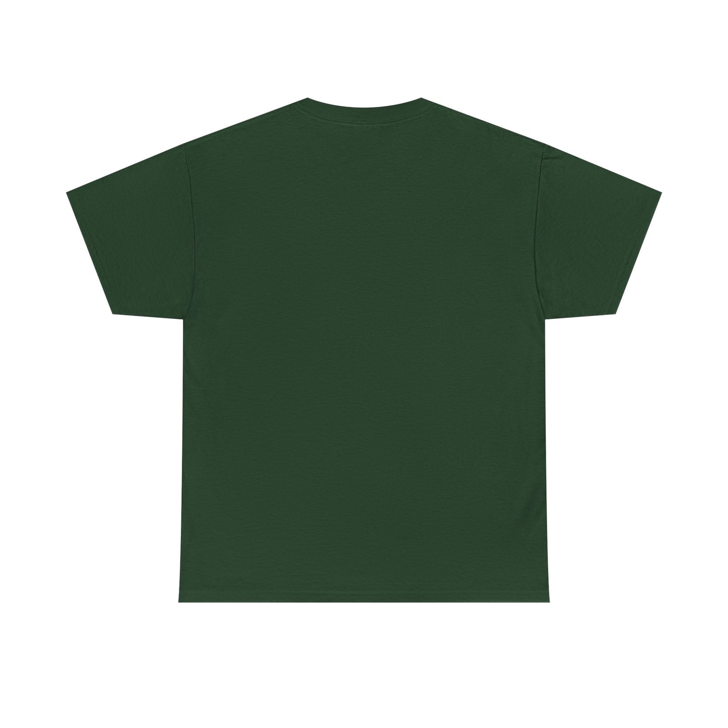 Vintage Portrait Tee — Glitch Art Face with Cannabis Leaf Mask