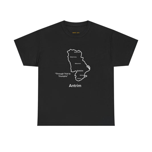 Antrim Unisex Heavy Cotton T-Shirt Black Edition