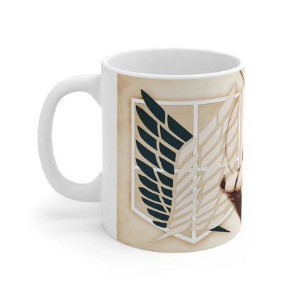 Anime-Inspired Ceramic Coffee Cup - 11oz & 15oz - Perfect for Fans of Adventure