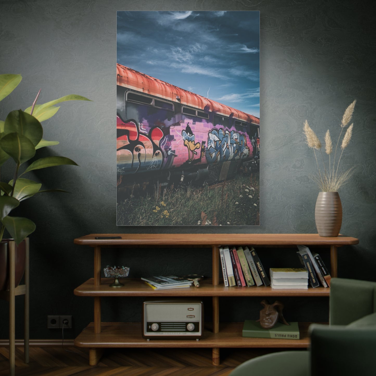 Night Train Matte Canvas, Stretched, 1.25"