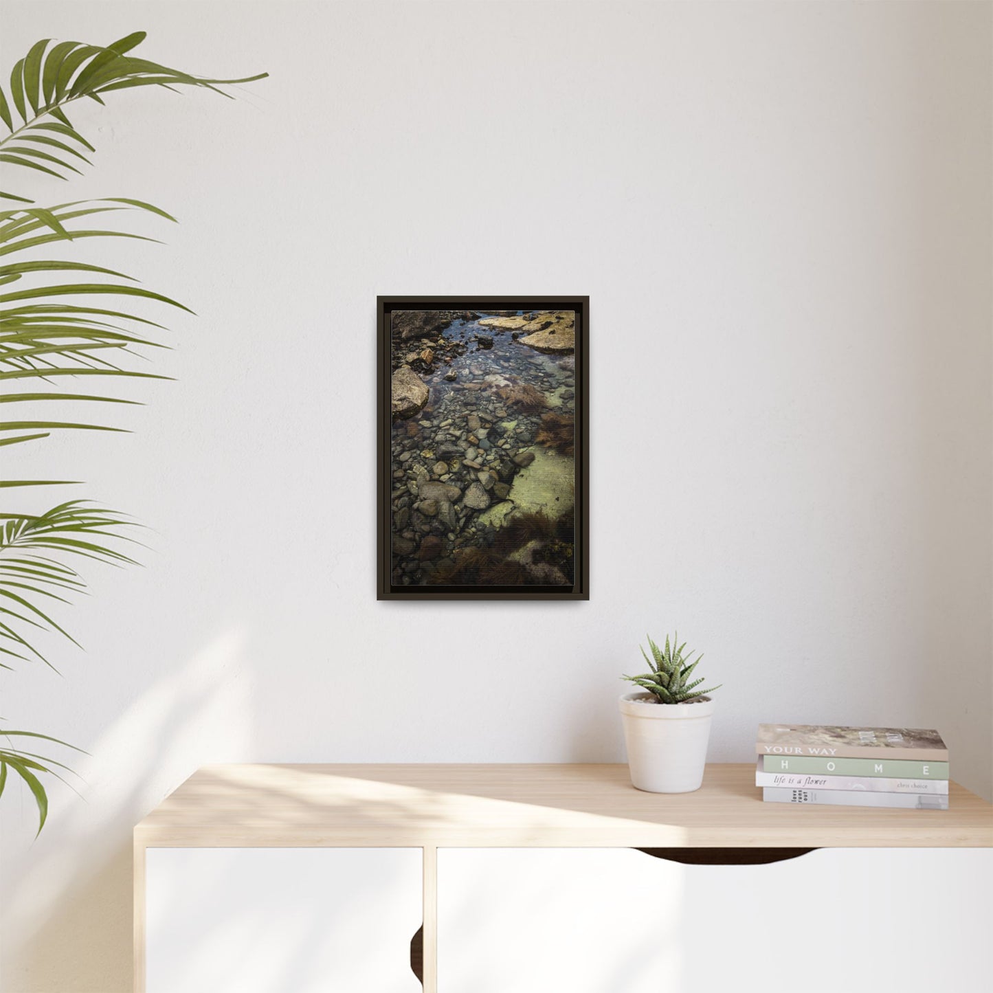 Rocks Matte Canvas, Framed (Multi-color)